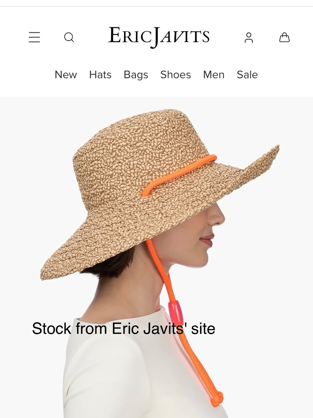 Aimee Straw Packable Hat NWOT only tried on once - Picture 3 of 11